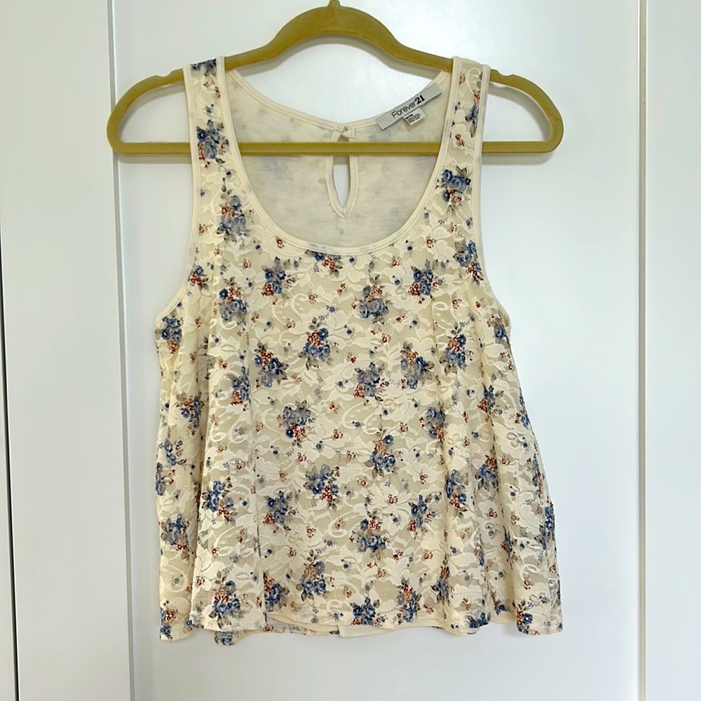 Forever 21 Lace Overlay Camisole
